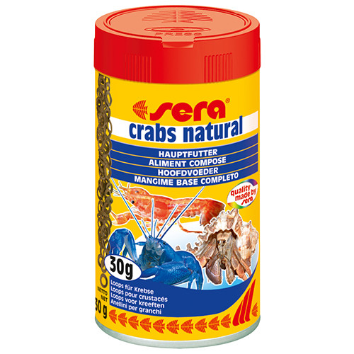 Sera Crabs Natural - Hauptfutter für Krebse - 100 ml