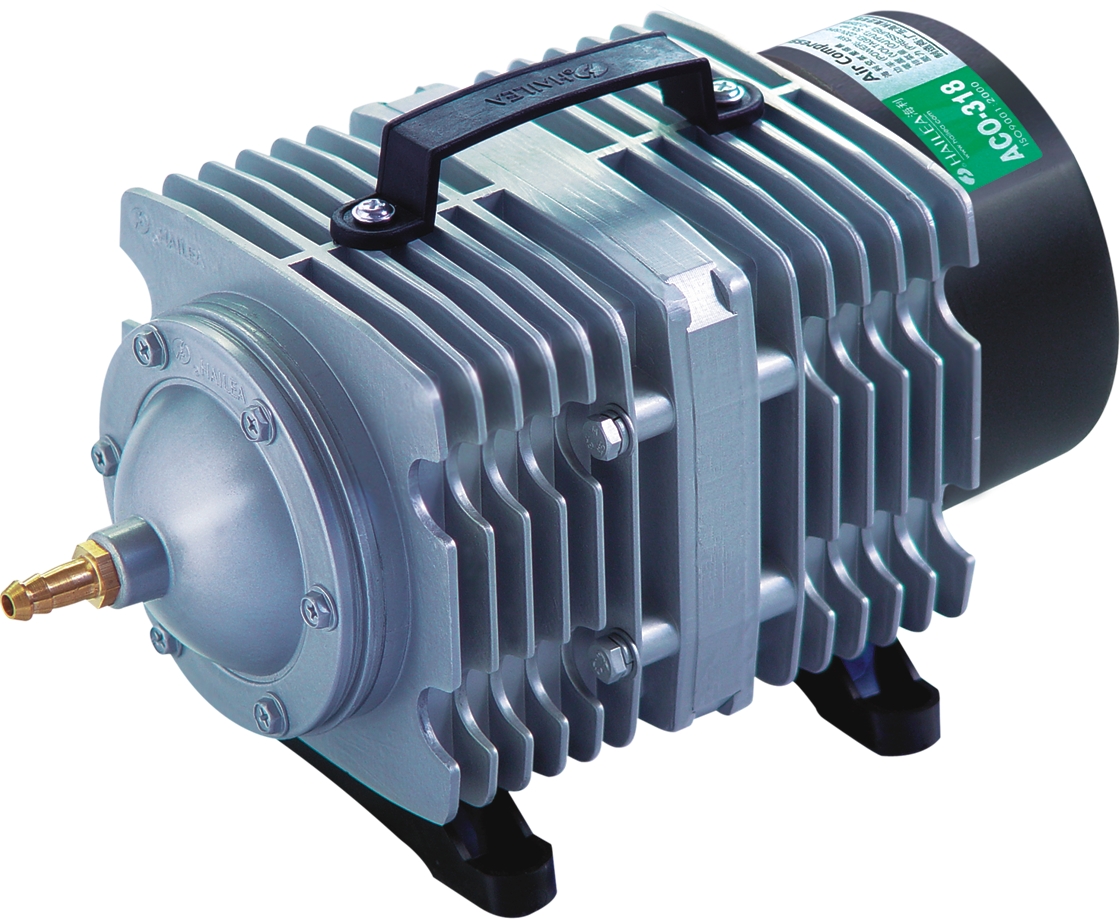 Compresor De Aire Hailea Aco-009e 160w 145l/min Hidroponia Cobre 50 Hz