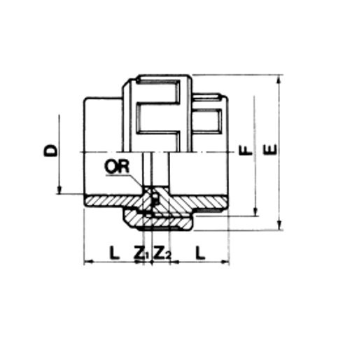 3/3 Kupplung mit O-Ring