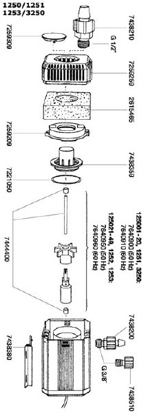 Ersatzteile Universalpumpe"50er"