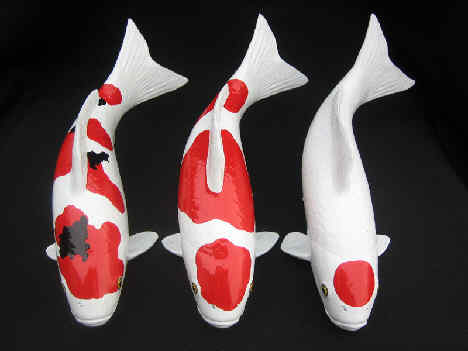 Koi aus Kunststoff Koifahnen+Dekokoi´s Deko/Koifahnen/Figuren Der