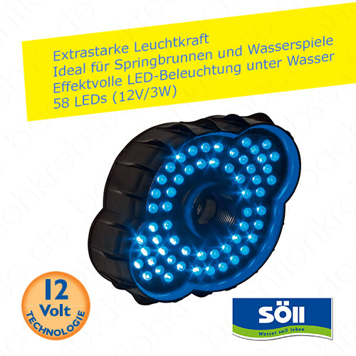 LEDPond P-58 Fontänenbeleuchtung blau oder weiß