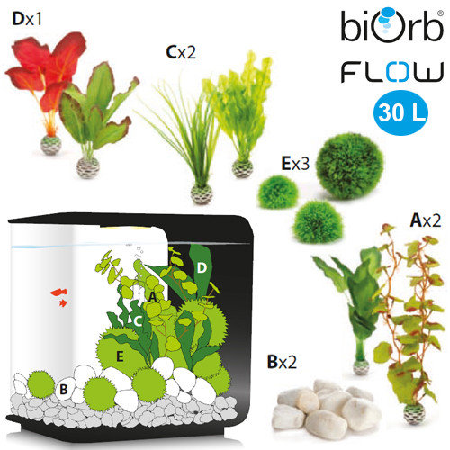 biOrb Flow 30 Liter mit Seidenpflanzen